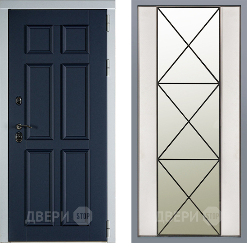 Дверь Заводские двери Стокгольм Зеркало Перфекто Структурное дерево в Орехово-Зуево