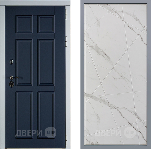 Дверь Заводские двери Стокгольм Флитта Мрамор белый в Орехово-Зуево