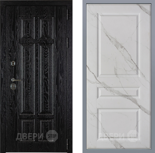 Дверь Заводские двери Мюнхен Стокгольм Мрамор белый в Орехово-Зуево