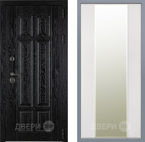 Дверь Заводские двери Мюнхен Зеркало Макси Белый матовый в Орехово-Зуево