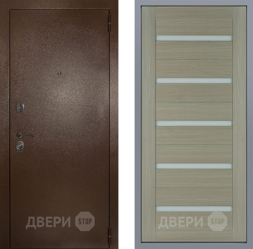 Дверь Заводские двери Эталон 3к антик медь СБ-1 Капучино в Орехово-Зуево