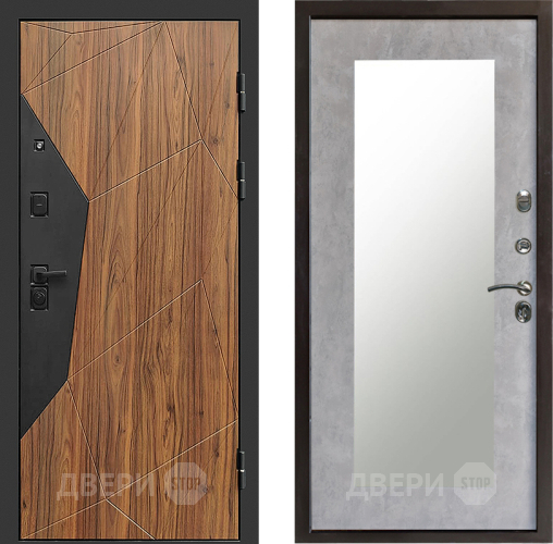 Дверь Престиж Avangard Зеркло Пастораль Бетон светлый в Орехово-Зуево