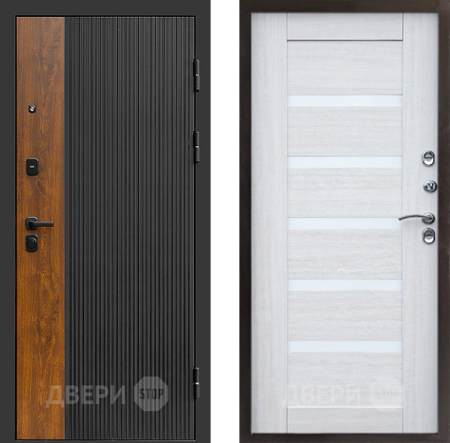 Входная металлическая Дверь Престиж Prestizh Царга Лиственница белая в Орехово-Зуево