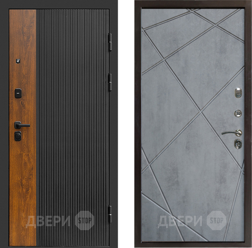 Дверь Престиж Prestizh Лучи Бетон темный в Орехово-Зуево