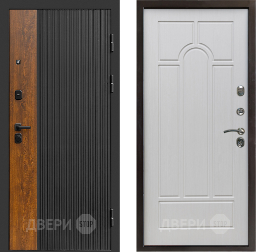 Входная металлическая Дверь Престиж Prestizh Арка Лиственница белая в Орехово-Зуево