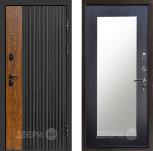 Входная металлическая Дверь Престиж Prestizh Зеркло Пастораль Венге в Орехово-Зуево