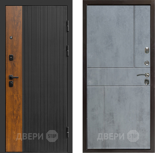 Входная металлическая Дверь Престиж Prestizh Горизонт Бетон темный в Орехово-Зуево