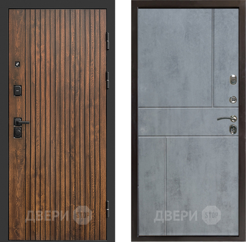 Входная металлическая Дверь Престиж Tvist Горизонт Бетон темный в Орехово-Зуево