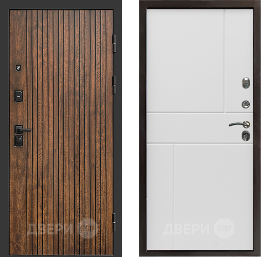 Входная металлическая Дверь Престиж Tvist Горизонт Бетон белый в Орехово-Зуево