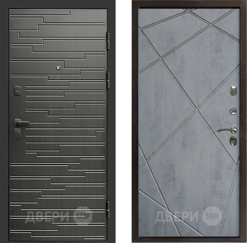 Дверь Престиж Rivera Лучи Бетон темный в Орехово-Зуево