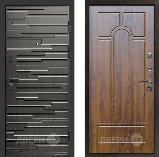 Входная металлическая Дверь Престиж Rivera Арка Дуб в Орехово-Зуево