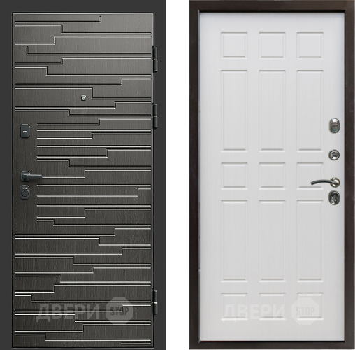 Входная металлическая Дверь Престиж Rivera Спарта Лиственница белая в Орехово-Зуево