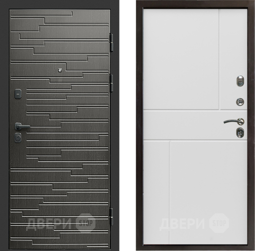 Входная металлическая Дверь Престиж Rivera Горизонт Бетон белый в Орехово-Зуево