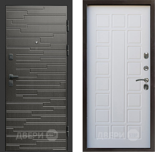 Входная металлическая Дверь Престиж Rivera Престиж Белое дерево в Орехово-Зуево