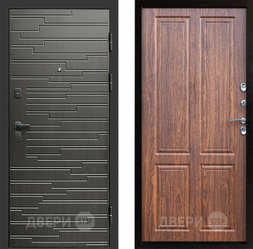 Входная металлическая Дверь Престиж Rivera Премиум Орех светлый в Орехово-Зуево