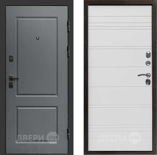 Входная металлическая Дверь Престиж Verona Line Белый в Орехово-Зуево