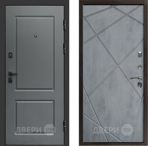Дверь Престиж Verona Лучи Бетон темный в Орехово-Зуево