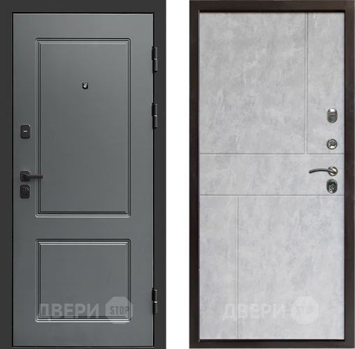 Входная металлическая Дверь Престиж Verona Горизонт Бетон светлый в Орехово-Зуево