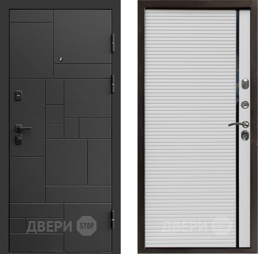 Входная металлическая Дверь Престиж Kvadro Porte Белый в Орехово-Зуево