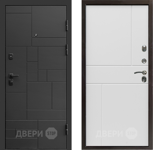 Дверь Престиж Kvadro Горизонт Бетон белый в Орехово-Зуево