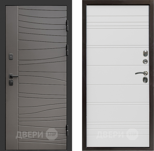 Входная металлическая Дверь Престиж Siciliya Line Белый в Орехово-Зуево