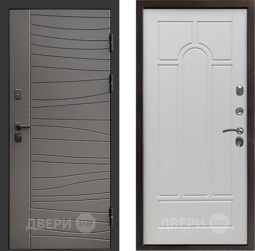 Входная металлическая Дверь Престиж Siciliya Арка Лиственница белая в Орехово-Зуево