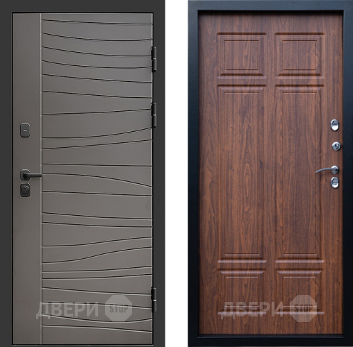Входная металлическая Дверь Престиж Siciliya Премиум Орех темный в Орехово-Зуево