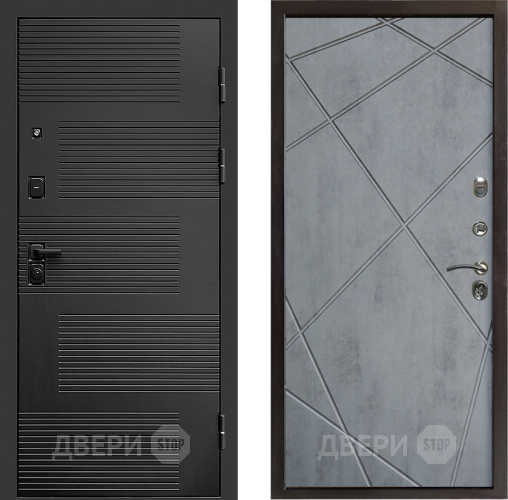 Дверь Престиж Favorit Лучи Бетон темный в Орехово-Зуево
