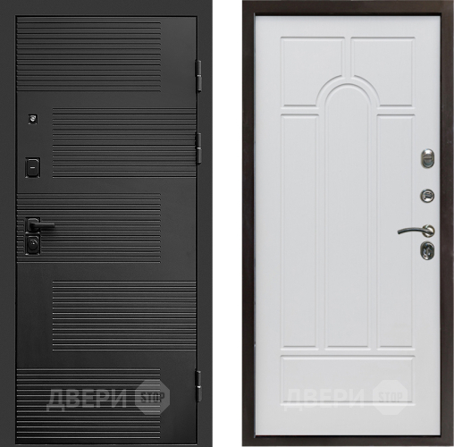 Входная металлическая Дверь Престиж Favorit Арка Белое дерево в Орехово-Зуево