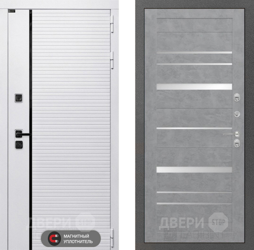 Входная металлическая Дверь Лабиринт (LABIRINT) Royal 20 Бетон светлый в Орехово-Зуево