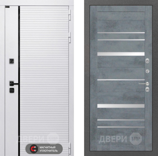 Входная металлическая Дверь Лабиринт (LABIRINT) Royal 20 Бетон темный в Орехово-Зуево