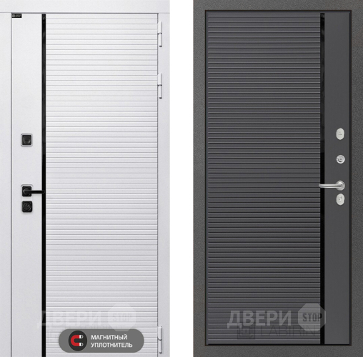 Входная металлическая Дверь Лабиринт (LABIRINT) Royal 22 Графит софт в Орехово-Зуево