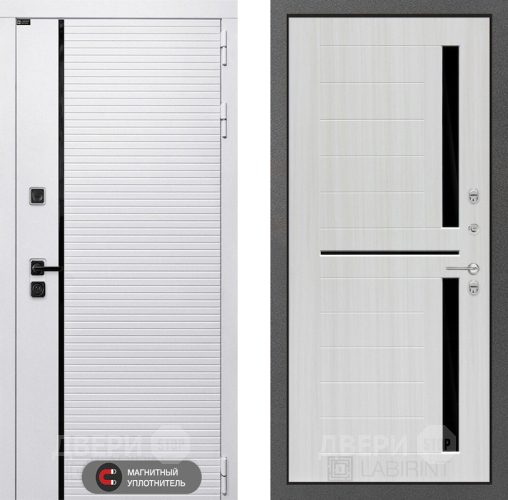Дверь Лабиринт (LABIRINT) Royal 02 Сандал белый в Орехово-Зуево