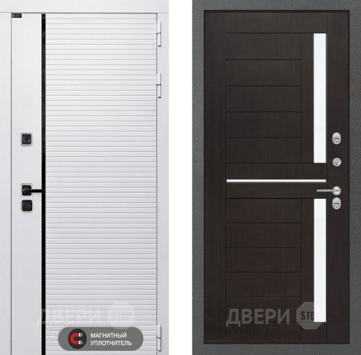 Входная металлическая Дверь Лабиринт (LABIRINT) Royal 02 Венге в Орехово-Зуево