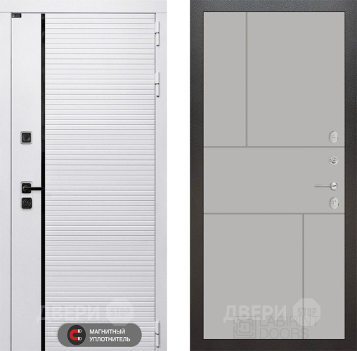 Входная металлическая Дверь Лабиринт (LABIRINT) Royal 21 Грей софт в Орехово-Зуево