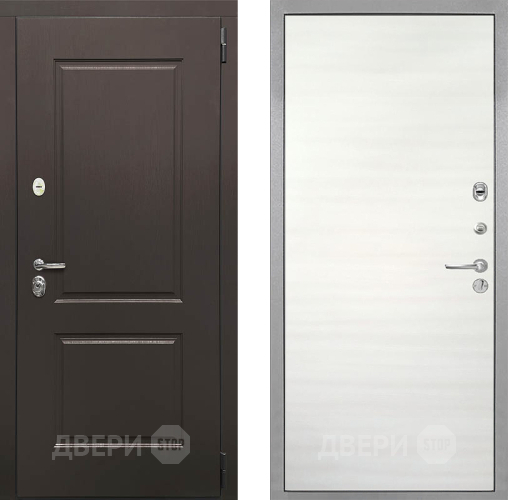 Входная металлическая Дверь Интекрон (INTECRON) Кампо Гладкая Дуб сильвер поперечный в Орехово-Зуево