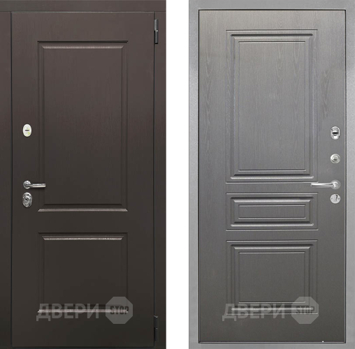 Входная металлическая Дверь Интекрон (INTECRON) Кампо ФЛ-243 Графит вуд дуб в Орехово-Зуево