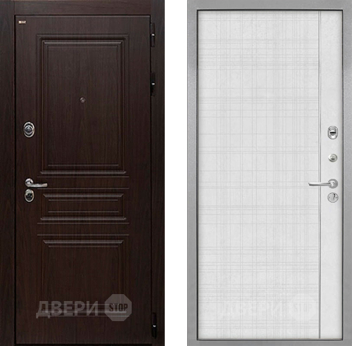 Дверь Интекрон (INTECRON) Брайтон Тиковое Дерево В-07 с молдингом Лофт белый в Орехово-Зуево