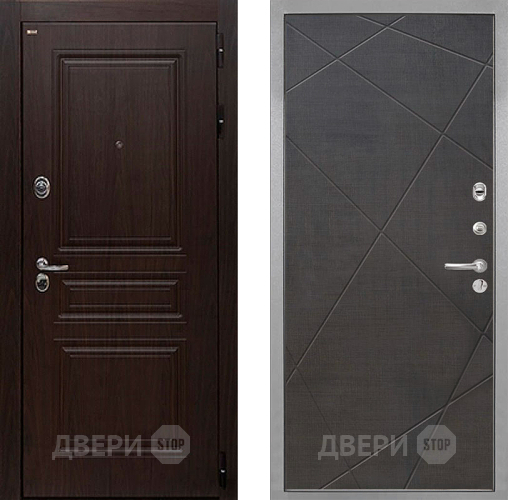 Дверь Интекрон (INTECRON) Брайтон Тиковое Дерево Лучи-М Венге распил кофе в Орехово-Зуево