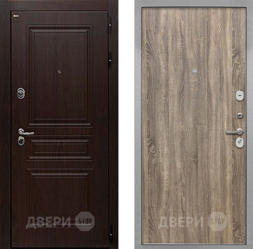 Дверь Интекрон (INTECRON) Брайтон Тиковое Дерево Гладкая Дуб турин в Орехово-Зуево