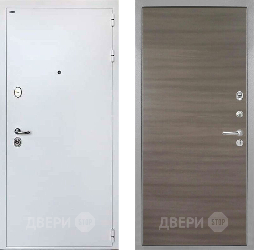 Входная металлическая Дверь Интекрон (INTECRON) Колизей White Гладкая Дуб тоскано поперечный в Орехово-Зуево