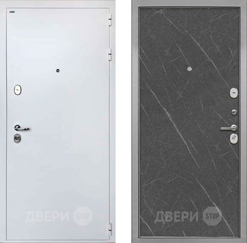 Дверь Интекрон (INTECRON) Колизей White Гладкая Гранит лава оникс в Орехово-Зуево