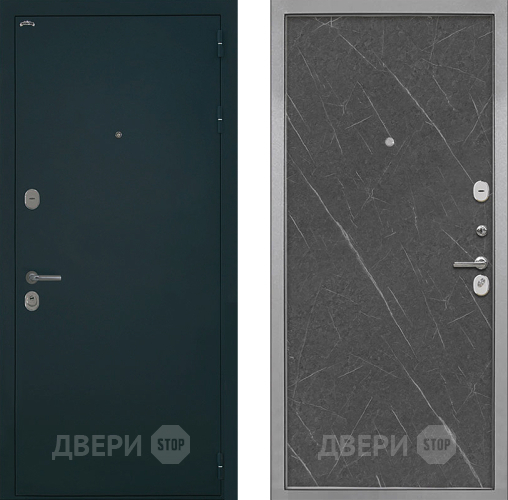 Входная металлическая Дверь Интекрон (INTECRON) Греция Гладкая Гранит лава оникс в Орехово-Зуево