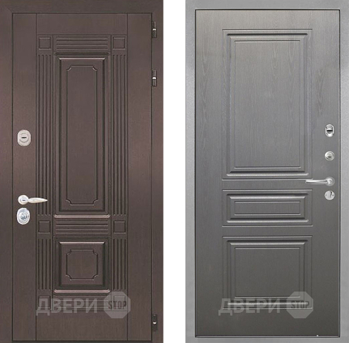 Входная металлическая Дверь Интекрон (INTECRON) Италия ФЛ-243 Графит вуд дуб в Орехово-Зуево