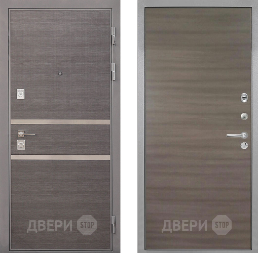 Входная металлическая Дверь Интекрон (INTECRON) Неаполь Гладкая Дуб тоскано поперечный в Орехово-Зуево