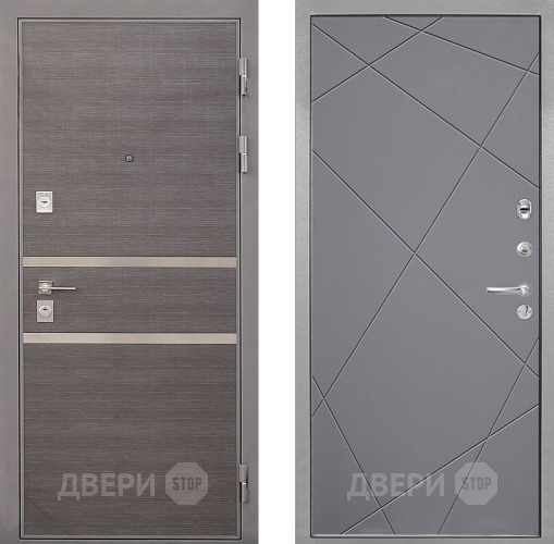 Дверь Интекрон (INTECRON) Неаполь Лучи-М Графит софт в Орехово-Зуево