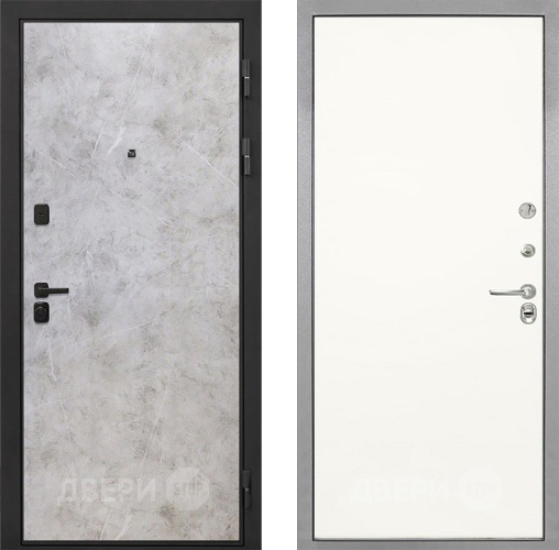 Дверь Интекрон (INTECRON) Профит Black Мрамор Светлый Гладкая Слоновая кость в Орехово-Зуево