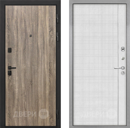 Дверь Интекрон (INTECRON) Профит Black Дуб Турин В-07 с молдингом Лофт белый в Орехово-Зуево