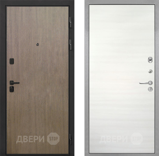 Входная металлическая Дверь Интекрон (INTECRON) Профит Black Венге Коричневый Гладкая Дуб сильвер поперечный в Орехово-Зуево
