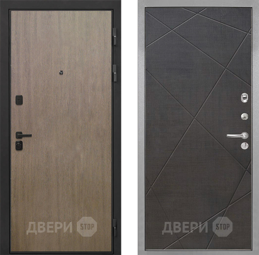 Входная металлическая Дверь Интекрон (INTECRON) Профит Black Венге Коричневый Лучи-М Венге распил кофе в Орехово-Зуево